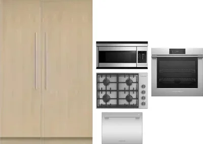 6 Piece Package Includes Refrigerator, Freezer, Cooktop, Wall Oven, Microwave And Dishwasher